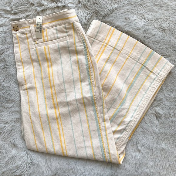 SOLD. Madewell Striped Wide Leg Pants - Picture 4 of 5